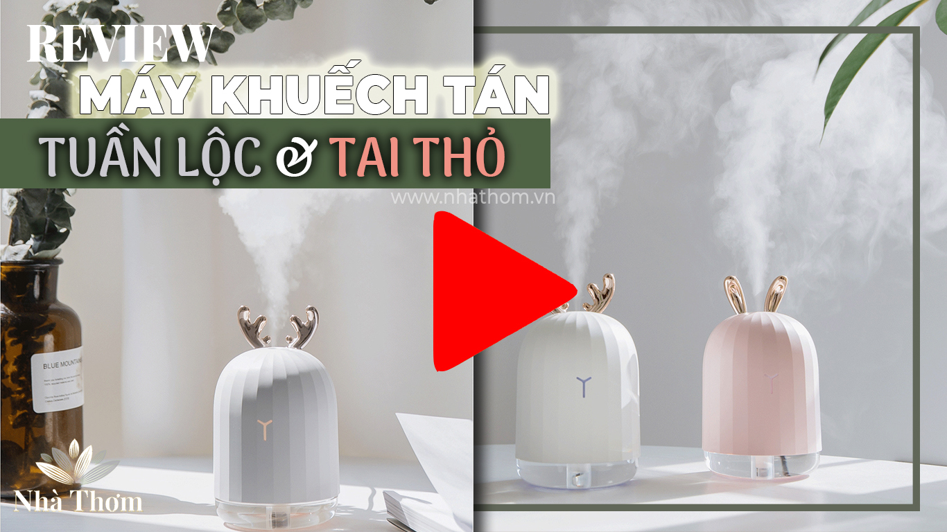 Review Máy khuếch tán tinh dầu Tuần Lộc & Tai Thỏ Pony